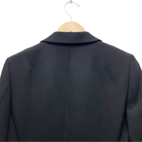 Vintage J. Crew Black Wool 3 Button Classic Blazer Women’s Size 8 Preppy Career - Picture 10 of 14